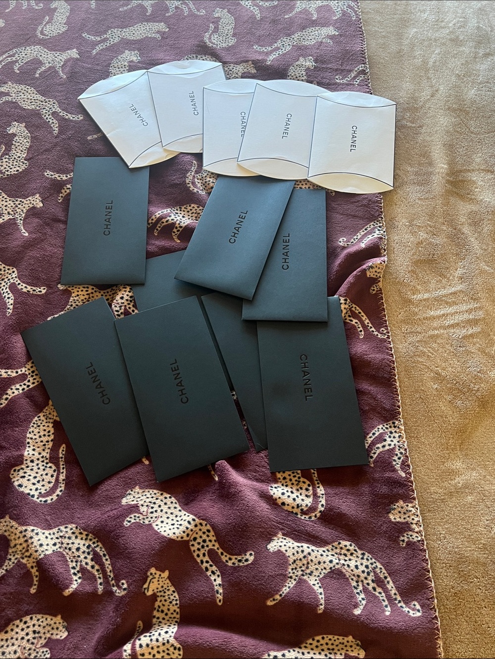 CHANEL Black and White Card & Key Holder Envelope Set